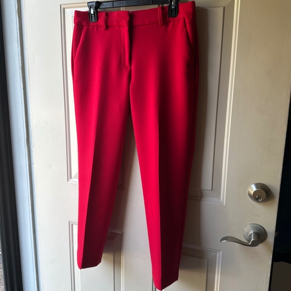 Talbots Women's Hampshire Ankle Straight Leg Red color. Size 6 P - Picture 1 of 11